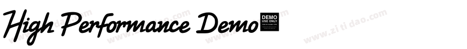High Performance Demo字体转换
